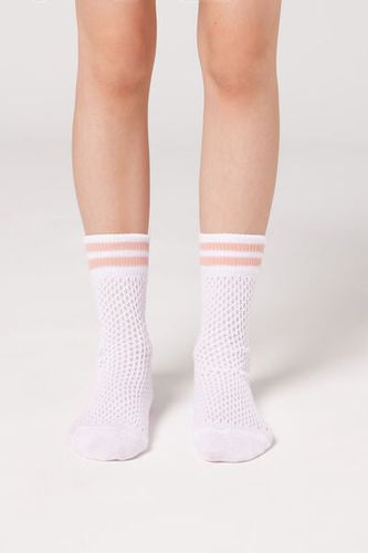 Girls’ Fretwork Short Socks Unisex Size 29-32 - Calzedonia - Modalova
