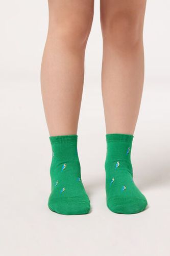 Kids’ Animal Patterned Short Socks Unisex Size 33-36 - Calzedonia - Modalova