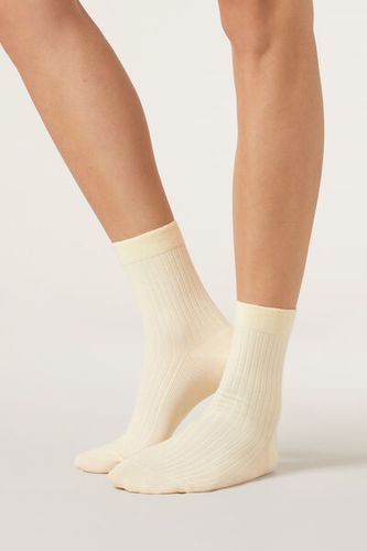 Cashmere Blend Short Socks Woman Nude Size 36-38 - Calzedonia - Modalova