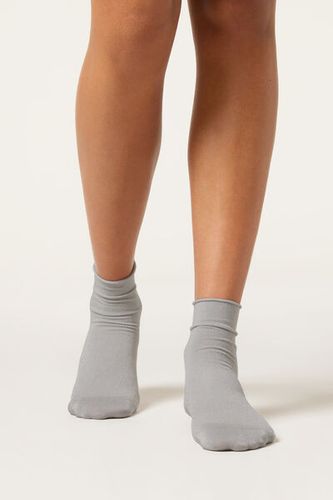 Glitter Socks Woman Grey Size TU - Calzedonia - Modalova