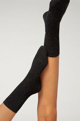Cashmere Short Socks with Glitter Woman Size TU - Calzedonia - Modalova