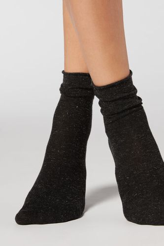 Short Socks with Cashmere Woman Black Size TU - Calzedonia - Modalova