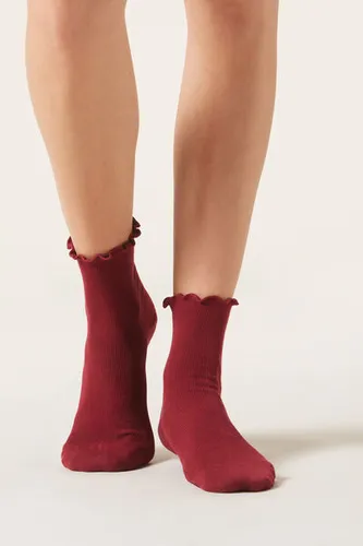 Ribbed Socks Woman Red Size TU - Calzedonia - Modalova