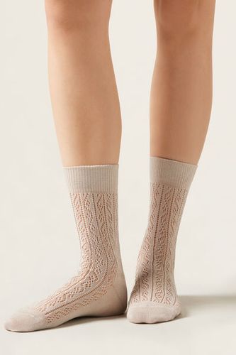 Fretwork Socks Woman Nude Size TU - Calzedonia - Modalova