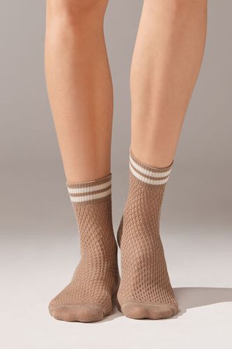 Fretwork Short Socks Woman Nude Size TU - Calzedonia - Modalova