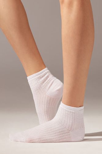 Iridescent Fretwork Short Socks Woman Size TU - Calzedonia - Modalova