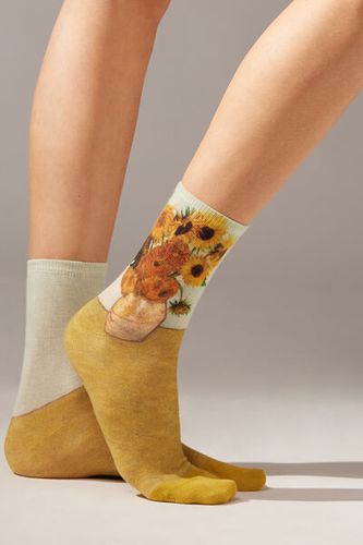 Art Museum Short Socks Woman Yellow Size TU - Calzedonia - Modalova