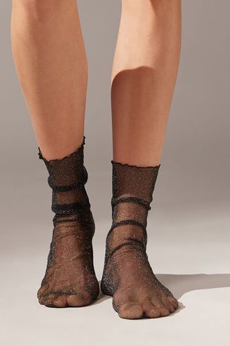 Short Glitter Fabric Socks Woman Size TU - Calzedonia - Modalova