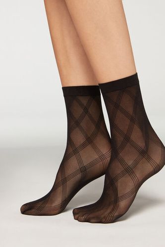 Short Socks in Diamond Eco Mesh Woman Size TU - Calzedonia - Modalova