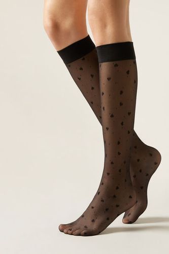 Hearts and Dots Knee-High Socks Woman Size TU - Calzedonia - Modalova