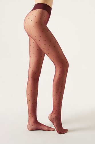 Sheer polka dot tights Woman Size 3 - Calzedonia - Modalova