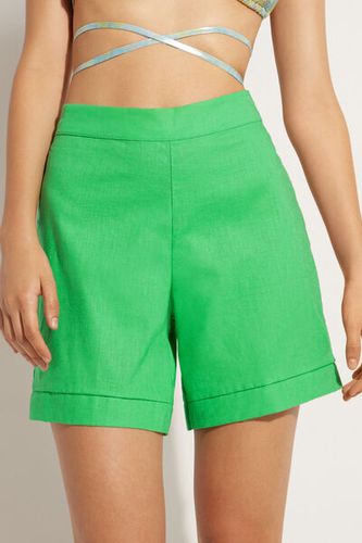 Linen-Blend Shorts Woman Size S - Calzedonia - Modalova