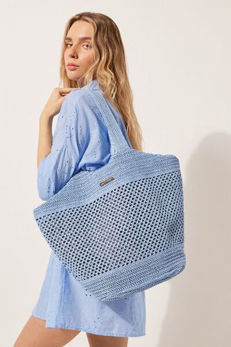 Beach Bag with Pouch Woman Light Blue Size TU - Calzedonia - Modalova
