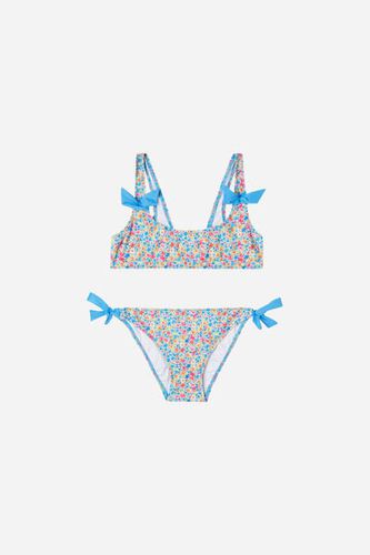 Girls' Two Piece Swimsuit Flower Meadow Girl Blue Size 14 - Calzedonia - Modalova