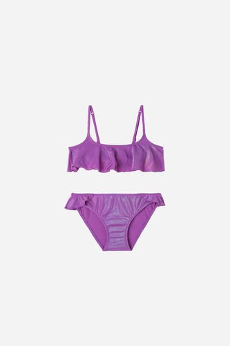 Girls’ Two Piece Swimsuit Lamé Mermaid Girl Violet Size 4 - Calzedonia - Modalova