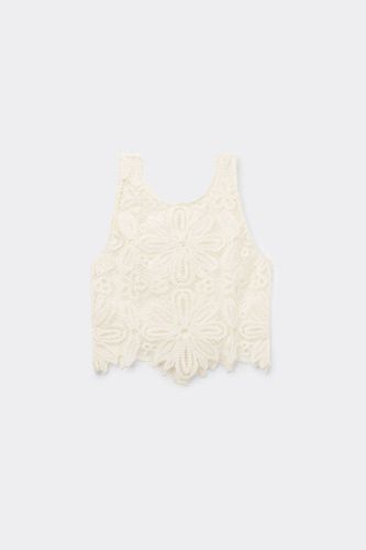 Crocheted Floral Top Woman Nude Size S/M - Calzedonia - Modalova