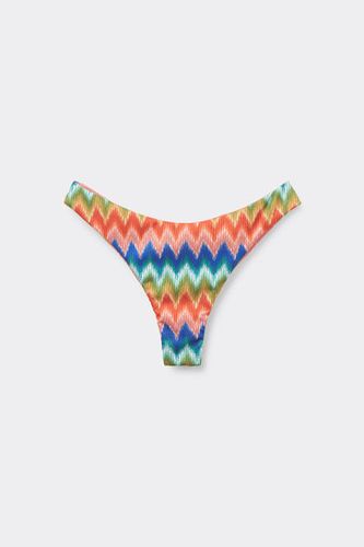 Brazilian Cut Swimsuit Bottoms Elegant Chevron Woman Size L - Calzedonia - Modalova