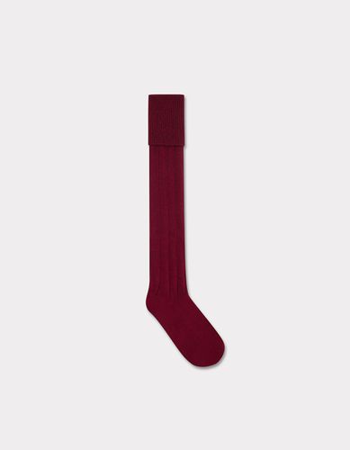 Chaussettes hautes pailletées - bordeaux - celio - Modalova