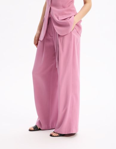 Pantalon large - rose - celio - Modalova
