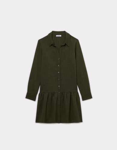 Robe au dessus du genou fluide - vert - celio - Modalova