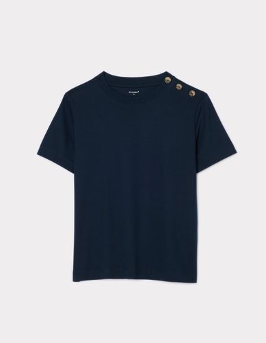 T-shirt boutonné en coton épais - celio - Modalova