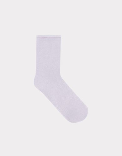 Chaussettes courtes en lurex - violet - celio - Modalova