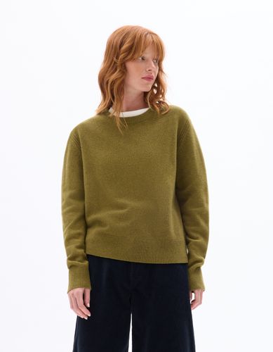 Pull 100% laine col rond - vert - celio - Modalova