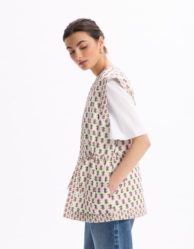 Veste matelassée imprimée - blanc - celio - Modalova
