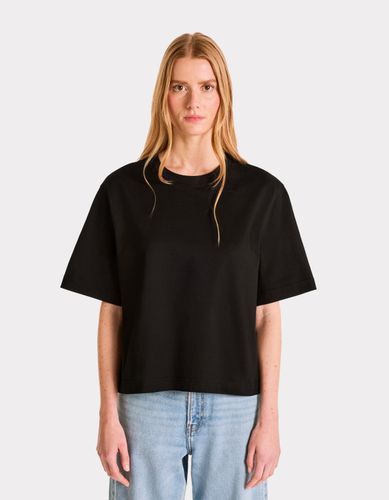 T-shirt en coton épais boxy - noir - celio - Modalova