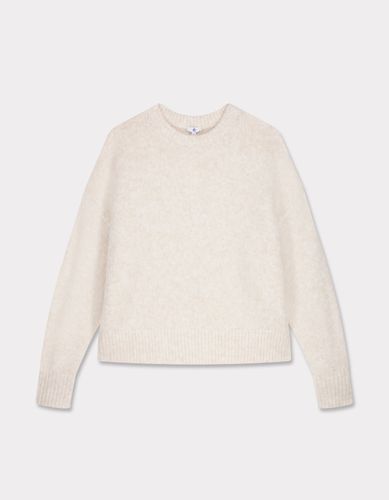 Pull en maille à col rond - ecru - celio - Modalova