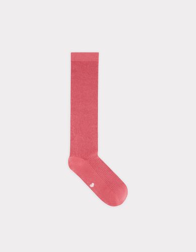 Chaussettes hautes en coton - vieux rose foncé - celio - Modalova