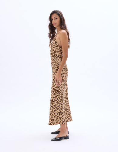 Robe satinée à fines bretelles - marron - celio - Modalova