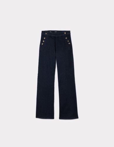 Jeans large avec boutons en corne - denim - celio - Modalova