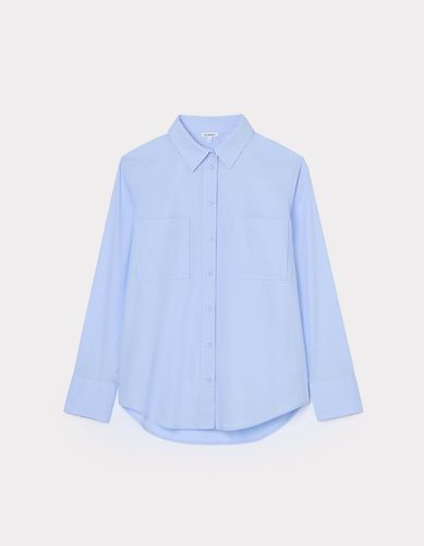 Chemise en popeline oversize - bleu - celio - Modalova