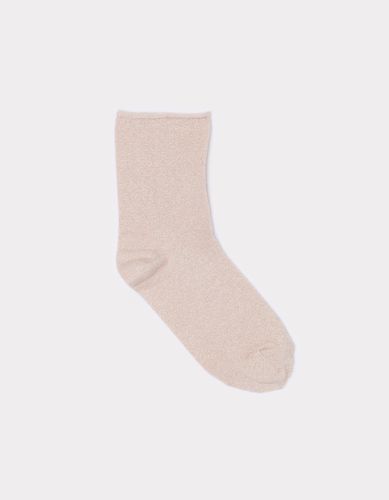 Chaussettes courtes pailletées - beige - celio - Modalova