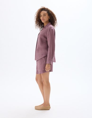 Short en lin - violet - celio - Modalova