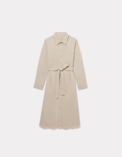 Robe longue évasée en 100% coton - beige - celio - Modalova