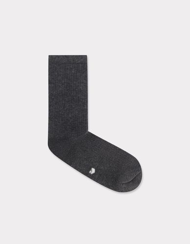 Chaussettes courtes en coton - gris anthracite - celio - Modalova