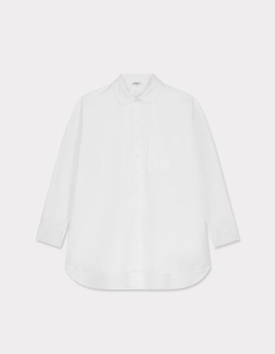 Chemise oversize en coton - blanc - celio - Modalova