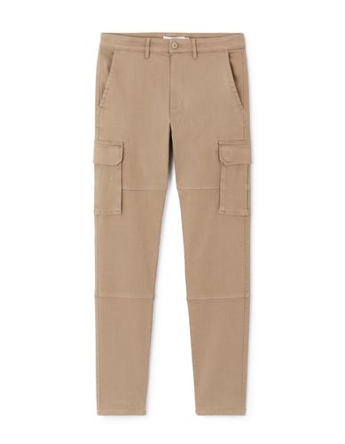 Pantalon cargo straight - beige - camaieu - Modalova