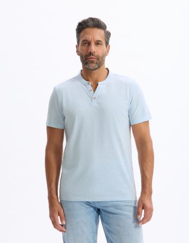 T-shirt straight col tunisien - camaieu - Modalova