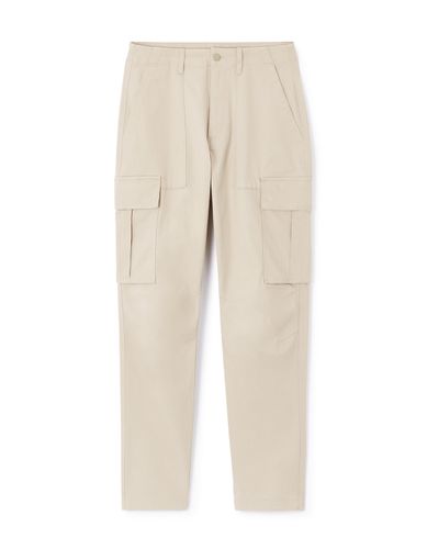 Pantalon cargo straight coton stretch - camaieu - Modalova