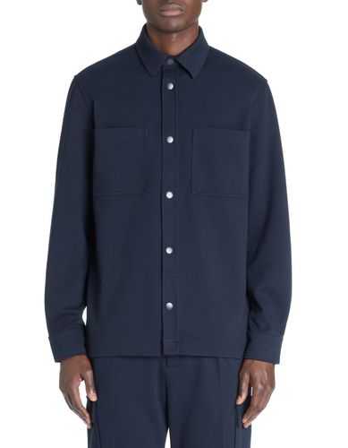 Surchemise twill stretch - marine - camaieu - Modalova