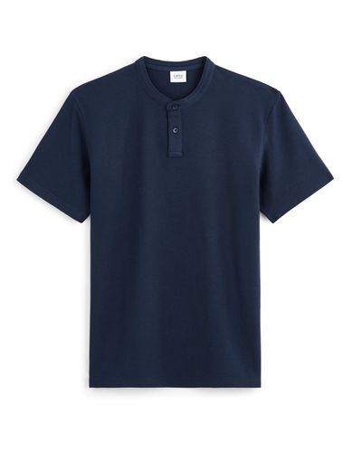 Polo piqué regular 100% coton - marine - camaieu - Modalova