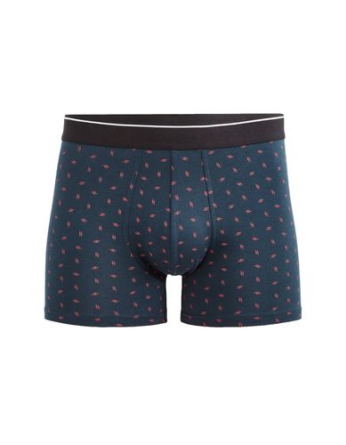 Boxer en coton stretch - marine - camaieu - Modalova