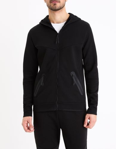 Veste zippée à capuche - noir - camaieu - Modalova