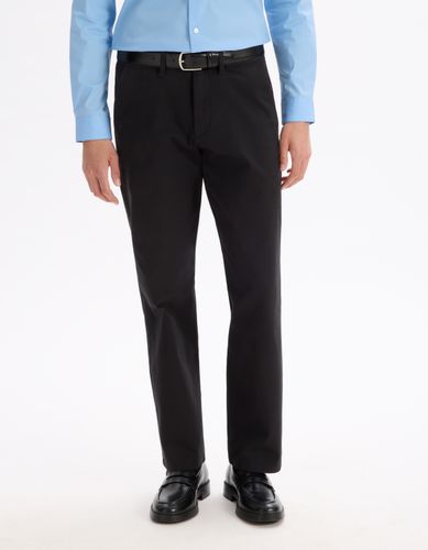 Chino regular stretch - noir - camaieu - Modalova