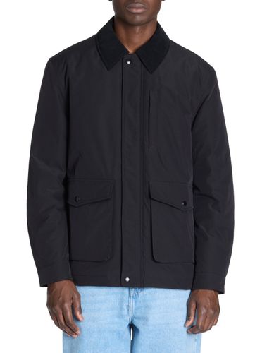 Blouson col chemise - noir - camaieu - Modalova