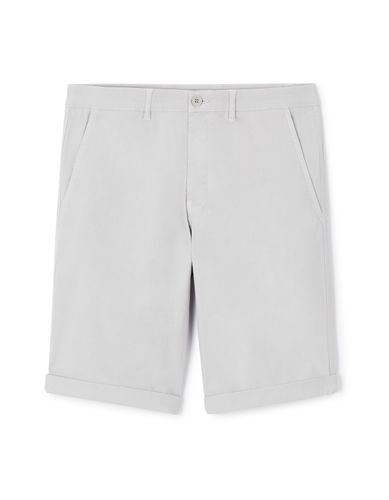 Bermuda slim en coton stretch - gris - camaieu - Modalova