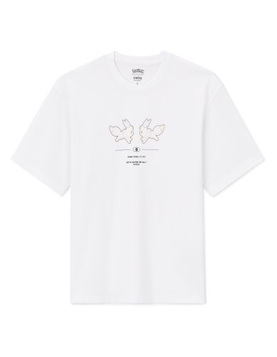 Pokémon - T-shirt blanc Evoli - camaieu - Modalova